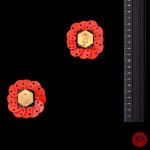 PACO RABANNE - CIRCA 1980- PAIRE DE BOUCLES D'OREILLES