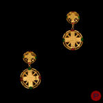CHANEL- PAIRE DE BOUCLES D'OREILLES