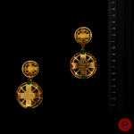CHANEL- PAIRE DE BOUCLES D'OREILLES
