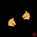 HERMÈS- PAIRE DE BOUCLES D'OREILLES