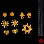 CHRISTIAN LACROIX - 1990/2000'S- BOUCLES D'OREILLES, BROCHE, BOUTONS DE MANCHETTE