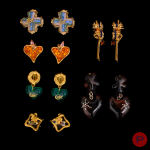 CHRISTIAN LACROIX - 1990/2000'S- BOUCLES D'OREILLES
