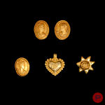 CHRISTIAN LACROIX - 1990/2000'S- BOUCLES D'OREILLES, BROCHES, BROCHE-PENDENTIF