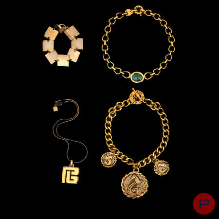 BALMAIN, GUY LAROCHE, PACO RABANNE- COLLIERS, BRACELET