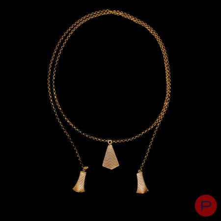 LANVIN - 1970'S- COLLIER CRAVATE