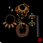 CLAIRE DEVE, DOMINIQUE DENAIVE, ANONYME- COLLIERS, BOUCLES D'OREILLES