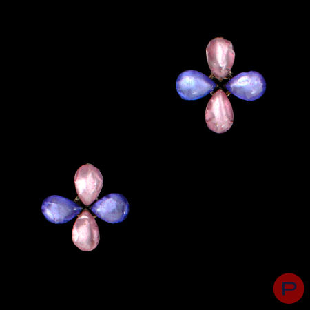 JACQUES GAUTIER - 1960'S- PAIRE DE BOUCLES D'OREILLES