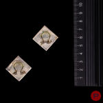 JACQUES GAUTIER - 1950/60'S- PAIRE DE BOUCLES D'OREILLES