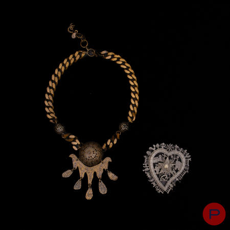 CHRISTIAN LACROIX - 1990/2000'S- COLLIER, BROCHE-PENDENTIF