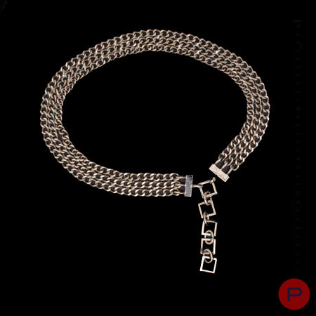 YVES SAINT LAURENT - 1970'S  - CEINTURE CHAÎNE