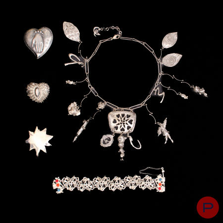 CHRISTIAN LACROIX - DONT, 2002, 1990/2000'S- BRACELET, BROCHE, BROCHE-PENDENTIF, PRESSE-PAPIER, COLLIER