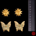 YVES SAINT LAURENT - 1980'S- BOUCLES D'OREILLES