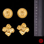 YVES SAINT LAURENT - 1980/90'S- BOUCLES D'OREILLES