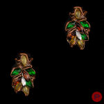 CRÉATIONS NOPP- PAIRE DE BOUCLES D'OREILLES