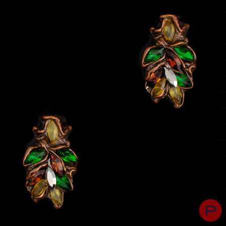 CRÉATIONS NOPP- PAIRE DE BOUCLES D'OREILLES