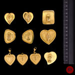 YVES SAINT LAURENT - 1980/90'S- BOUCLES D'OREILLES, CHARM
