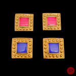 YVES SAINT LAURENT - 1980'S- BOUCLES D'OREILLES