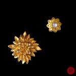 YVES SAINT LAURENT - 1980'S- BROCHE, BROCHE-PENDENTIF