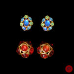 YVES SAINT LAURENT - 1980/90'S- BOUCLES D'OREILLES
