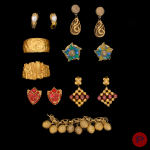 KALINGER- BRACELET, MANCHETTE, BOUCLES D'OREILLES