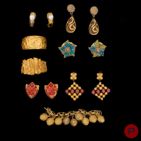 KALINGER- BRACELET, MANCHETTE, BOUCLES D'OREILLES