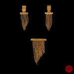 YVES SAINT LAURENT - 1980'S- PAIRE DE BOUCLES D'OREILLES, BROCHE