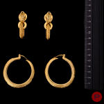 YVES SAINT LAURENT - 1980/90'S- BOUCLES D'OREILLES
