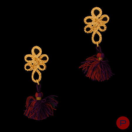YVES SAINT LAURENT - 1980'S- BROCHE-PENDENTIF