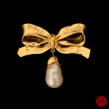 YVES SAINT LAURENT - 1980'S- BROCHE
