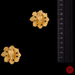 YVES SAINT LAURENT - 1980'S- PAIRE DE BOUCLES D'OREILLES