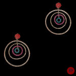 GAULTIER- PAIRE DE BOUCLES D'OREILLES