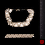 YVES SAINT LAURENT, SAINT LAURENT RIVE GAUCHE - 1980'S- DEMI-PARURE, BRACELET, COLLIER