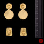 YVES SAINT LAURENT - 1980/90'S- BOUCLES D'OREILLES