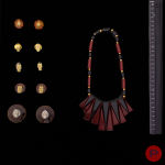 ANONYME - 1970/80'S- COLLIER, BOUCLES D'OREILLES