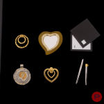 YVES SAINT LAURENT - 1980/90'S- MIROIR, PENDENTIF, AUTRES