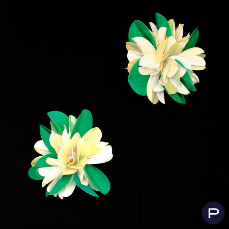 PACO RABANNE - PRINTEMPS-ÉTÉ 1998- PAIRE DE BOUCLES D'OREILLES