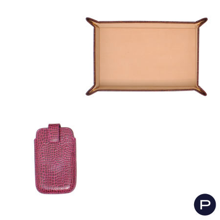 SMYTHSON - VIDE-POCHES, ÉTUI POUR TÉLÉPHONE