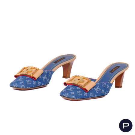 LOUIS VUITTON - PAIRE DE MULES