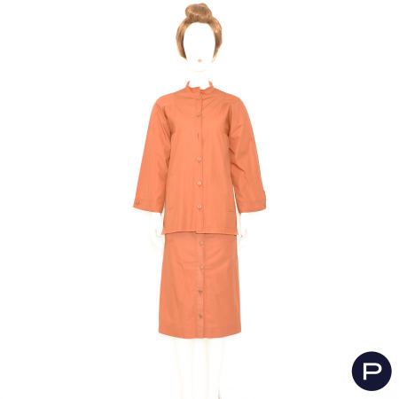 GIVENCHY NOUVELLE BOUTIQUE - 1970'S - ENSEMBLE, VESTE-CHEMISE, PULL-OVER, JUPE