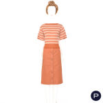 GIVENCHY NOUVELLE BOUTIQUE - 1970'S - ENSEMBLE, VESTE-CHEMISE, PULL-OVER, JUPE