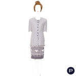 GIANFRANCO FERRÉ X BERGDORF GOODMAN - PRINTEMPS-ÉTÉ 1991 - ENSEMBLE, VESTE, HAUT, JUPE