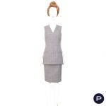 GIANFRANCO FERRÉ X BERGDORF GOODMAN - 1990'S - ENSEMBLE, VESTE, TUNIQUE, JUPE