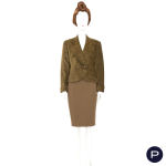 GIANFRANCO FERRÉ - 1990'S - ENSEMBLE, VESTE, JUPE