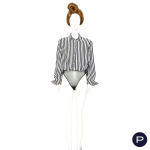 GIANFRANCO FERRÉ - 1990'S - BODY, JUPE