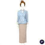 GIANFRANCO FERRÉ - CIRCA 2000 - VESTE, CHEMISIER, JUPE