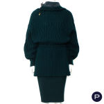 GIANFRANCO FERRÉ - 1990'S - ENSEMBLE, CHANDAIL, JUPE