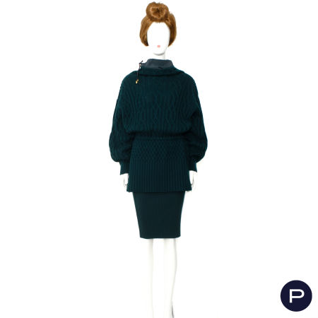 GIANFRANCO FERRÉ - 1990'S - ENSEMBLE, CHANDAIL, JUPE