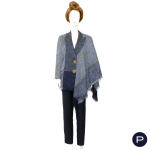 GIANFRANCO FERRÉ - 1990'S - VESTE, CHÂLE