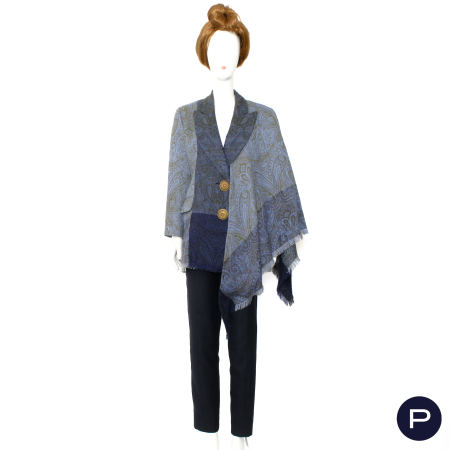 GIANFRANCO FERRÉ - 1990'S - VESTE, CHÂLE