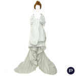 GIANFRANCO FERRÉ - CIRCA 1999 - ENSEMBLE, BRASSIÈRE, CHÂLE, MINI-JUPE, JUPE